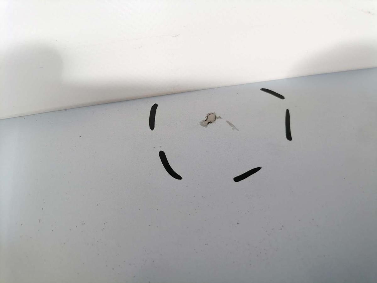 Mitsubishi Colt Z30 original Heckklappe mit Heckscheibe Hellblaumetallic 3-T&uuml;rer Bj.2007